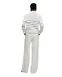 Sweat Femme Stripped Twofer Sweatshirt