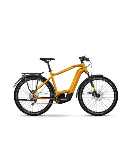 Vélo électrique trekking Unisexe TREKKING 8 HIGH Orange/Jaune