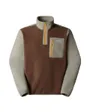 Polaire col zip Homme M YUMIORI 1/4 ZIP Marron