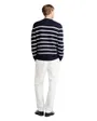 Pull col rond Homme DC HORIZONTAL STRIPE Bleu Marine/Ivoire