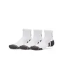 Lot de 3 paires de chaussettes Unisexe NEW UA PERF TECH 3PK QTR Blanc