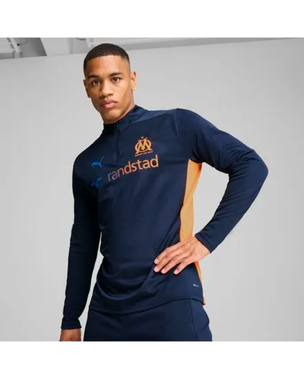 Maillot de football zip Homme OM TRAINING 1/4 ZIP TOP Bleu