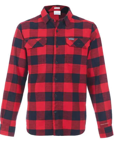 Chemise manches longues Homme Flare Gun Stretch Flannel Rouge