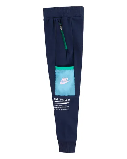 Pantalon extensible Garçon B NSW PAINT YF FT PANT Bleu