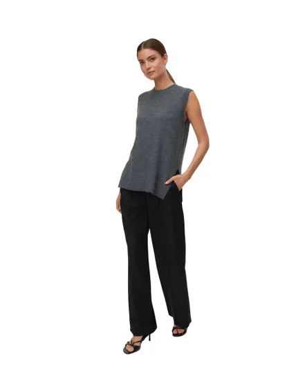 Gilet Tricoté Femme Vmlefile Sl O-Neck Pullover Noos