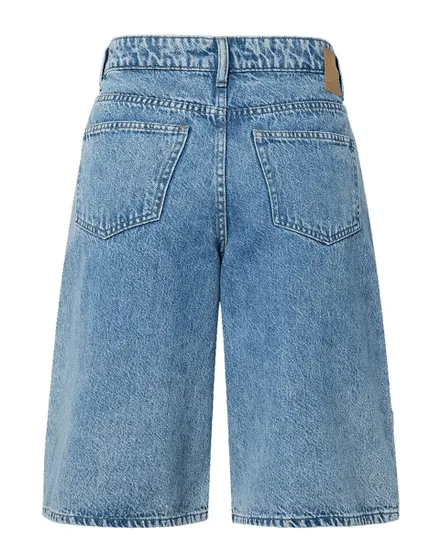 Short Jean Femme Skater Denim Mi-Haute