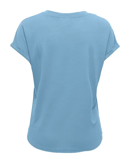 T-shirt Femme ONPFREI LIFE EMBR SS BAT LOOSE JRS TEE Bleu
