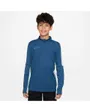 Haut col zip Enfant K NK DF ACD23 DRILL TOP BR Bleu