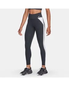Legging Femme W NK ONE DF CLRBLK MR TGT STRP Noir