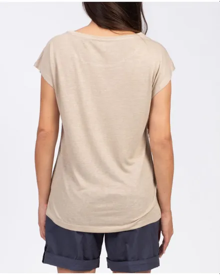 T-shirt manches courtes Femme TEE SHIRT MC Beige