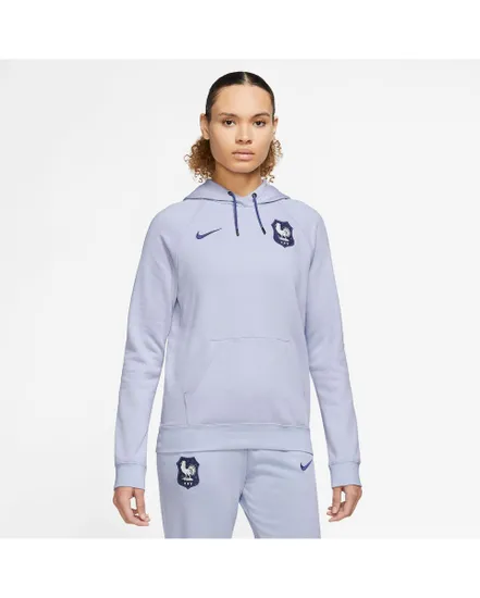 Sweat à capuche manches longues Femme FFF WNSW ESSNTL HOOD POFLC FT Bleu