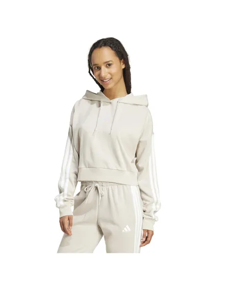 Sweat à capuche Femme W 3S FT CRO HD Beige
