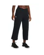 Pantalon 7/8 Femme UA RIVAL TERRY CROP WIDE LEG Noir