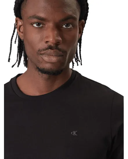 T-shirt col rond Homme SS SLIM STRETCH COTTON CREWNK TE Noir