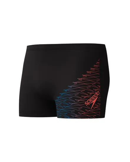 Short de bain Homme ECO MEDLEY LOGO AQSH BLA/ORA Noir
