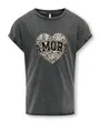 T-shirt manches courtes Enfant KOGLUCY LIFE S/S AMORE TOP BOX JRS NOOS Noir