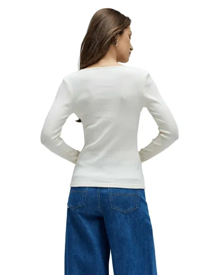 Pull Col Rond Homme Salsa Maille Côtelée Boutons Brillants