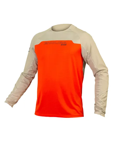 Maillot manches longues Homme MT500 BURNER Orange