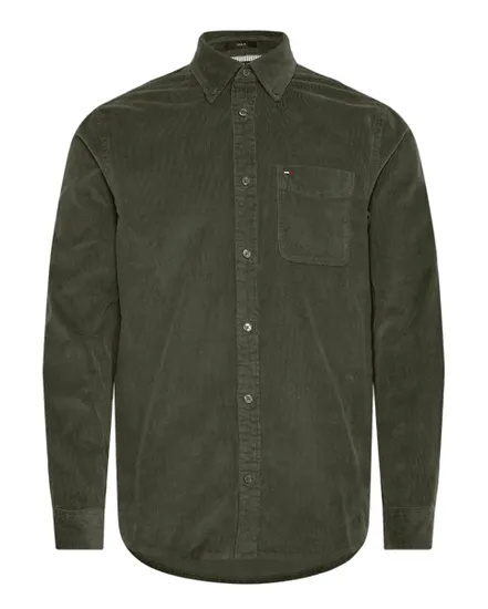 Chemise Homme REG BABY CORD SHIRT EXT Vert