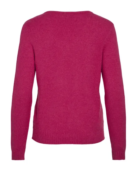 Pull col V Femme VIRIL V-NECK L/S KNIT TOP NOOS Rose