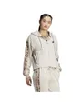 Sweat zip à capuche Femme W AOP FT FZ Beige