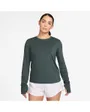 T-shirt manches longues Femme W NK ONE CLASSIC DF LS TOP Vert