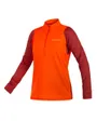 Maillot manches longues polaire Femme SINGLETRACK Orange