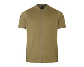 Maillot manches courtes Homme LOOP ZIPPED Vert Tweed