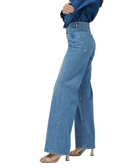 Jeans Femme Faith Wide Leg Medium Wash