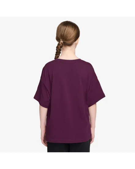 T-shirt Fille G NSW TEE BOXY ESSNTL LBR Bordeaux