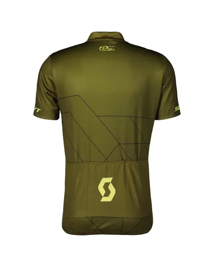 Maillot manches courtes Homme RC TEAM 20 Vert Sapin/Jaune