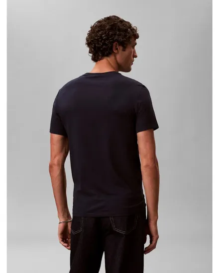 T-shirt col rond Homme SS SLIM STRETCH COTTON CREWNK TE Saphir Foncé