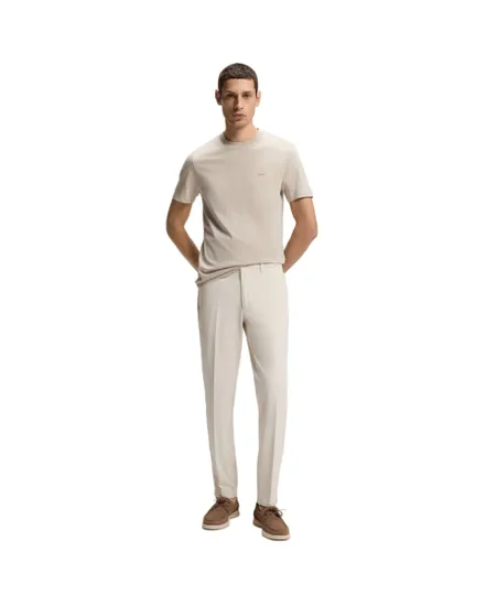 T-shirt col rond Homme THOMPSON Beige Clair