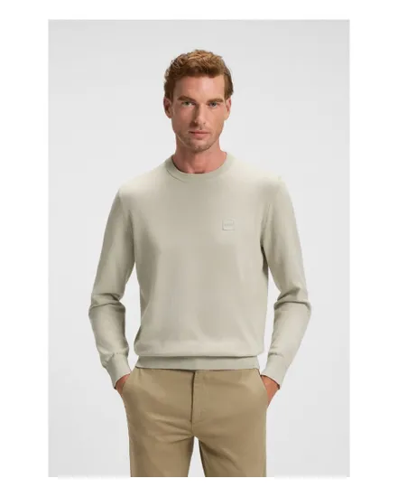 Pull col rond Homme KANOVANO S Beige Clair