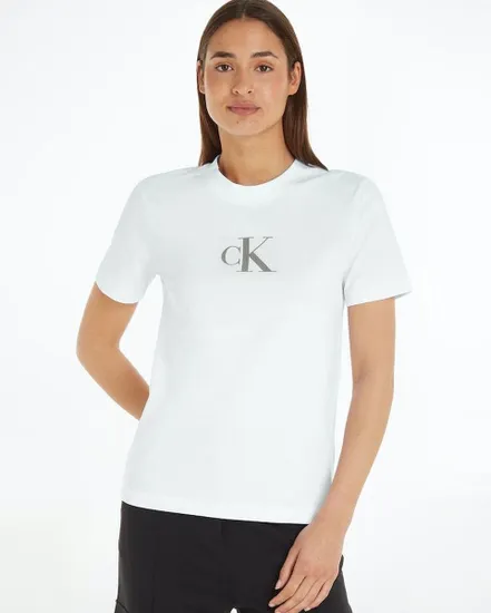 T-shirt Femme SEQUIN SLIM TEE Blanc