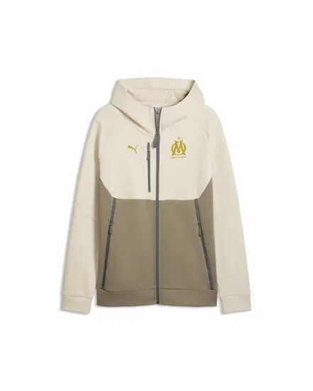 Sweat zip à capuche Homme OM PUMATECH FZ HOODIE FL Beige