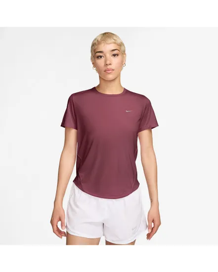 T-shirt Femme W NK TEMPO DF SS TOP Bordeaux