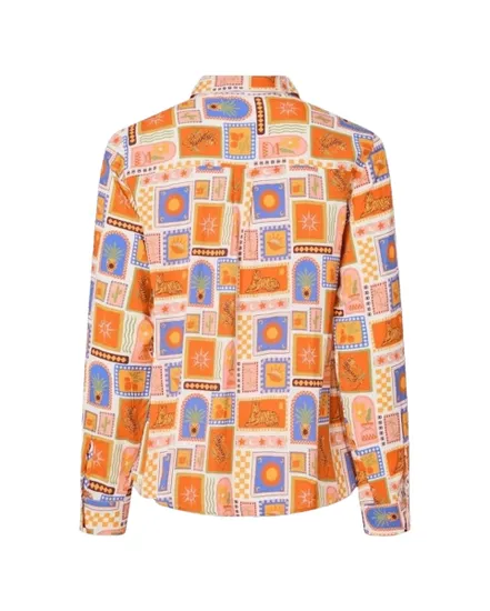Chemise Femme Pcaylor Ls Shirt Wvn Fc Bc