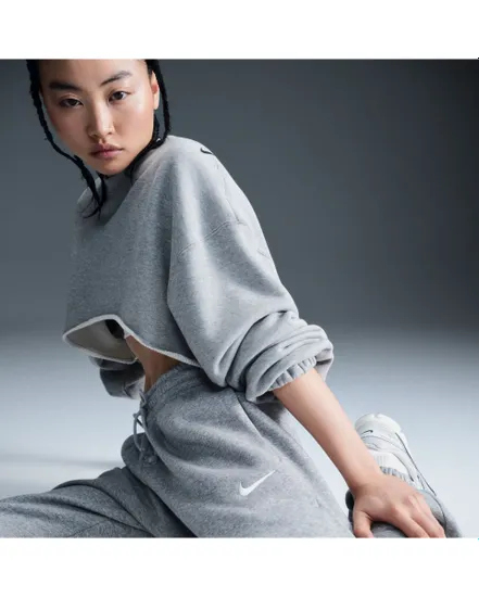 Pantalon de survetement Femme W NSW PHNX FLC HR OS PANT 2 Gris