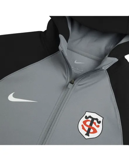 Sweatshirt Homme STADE TOULOUSAIN MENS TRAINING HOODIE FZ Gris