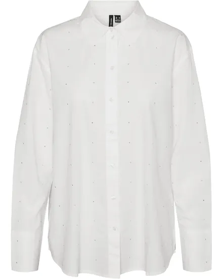 Chemisier Femme Vmcharlotte Stud Ls Shirt Wvn Ga