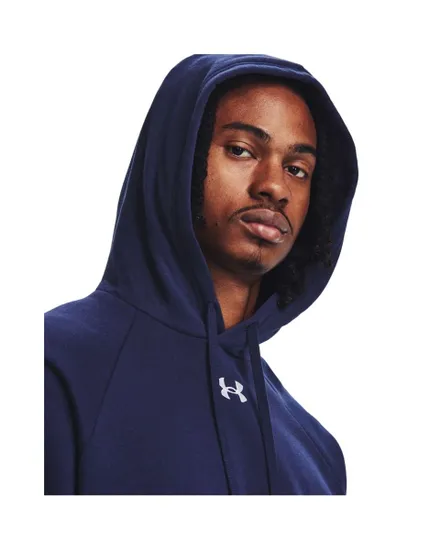 Sweat à capuche Homme UA RIVAL FLEECE HOODIE Bleu