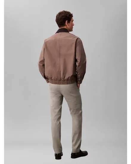 Pantalon chino Homme SLIM REFINED COTTON STRETCH TROU Kaki Vintage
