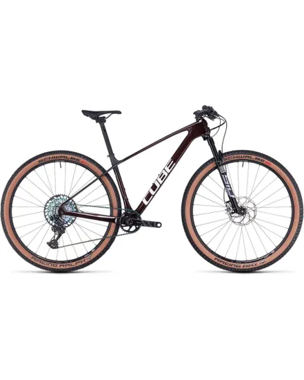 VTT semi rigide Unisexe ELITE C:68X RACE Bordeaux/Carbone