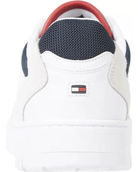 Chaussures Homme TH BASKET CORE LTH M Blanc