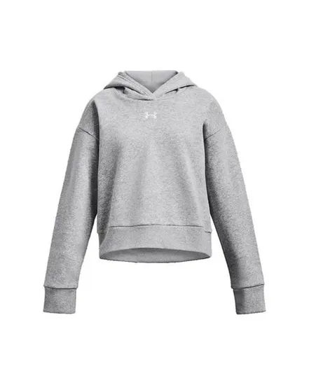 Sweat à capuche Enfant UA RIVAL FLEECE CROP HOODIE Gris