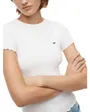 T-Shirt Manches Courtes Femme TJW Slim Lettuce Edge Rib SS