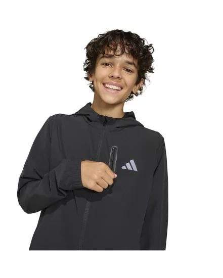 Veste zip à capuche Enfant B WV TT Noir