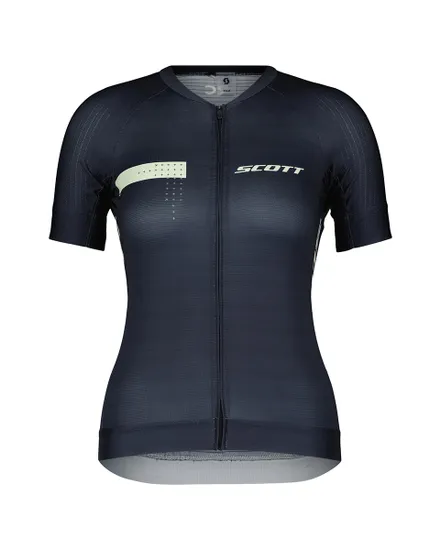 Maillot manches courtes Femme RC PRO Bleu foncé/Vert clair