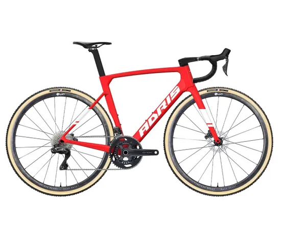 Vélo de cyclo-cross Unisexe LE SOUS-BOIS ULTEGRA DI2 Rouge Fluo
